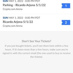 Ticket Para Ricardo Arjona 