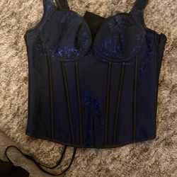Black & Blue Corset