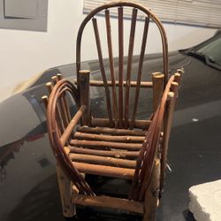 Small wooden chair for dolls
