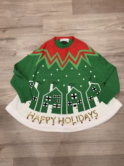 Holiday Tree Skirt Womens Chirstmas Sweater