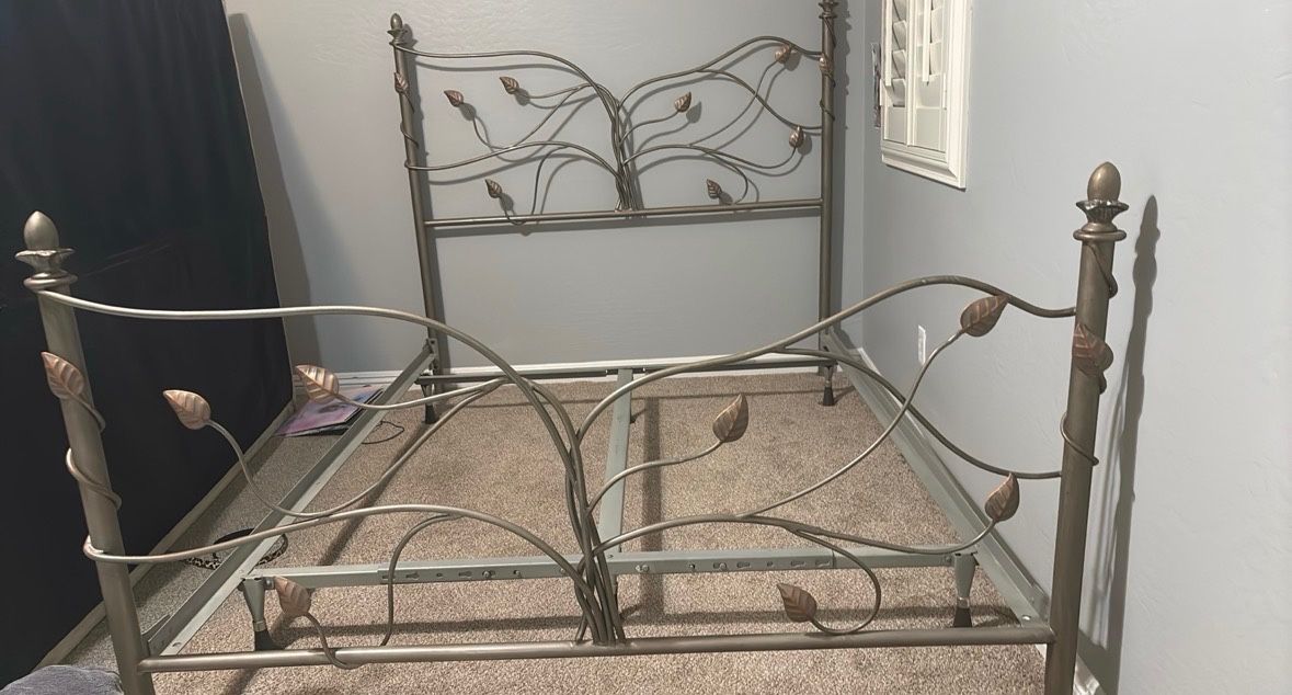 Bed Frame, Nightstand and Bench