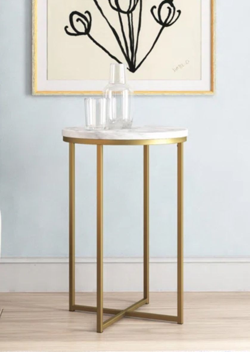 Wasser Cross Legs End Table 