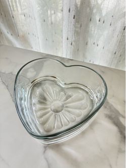 Heart Shaped Glass Dish