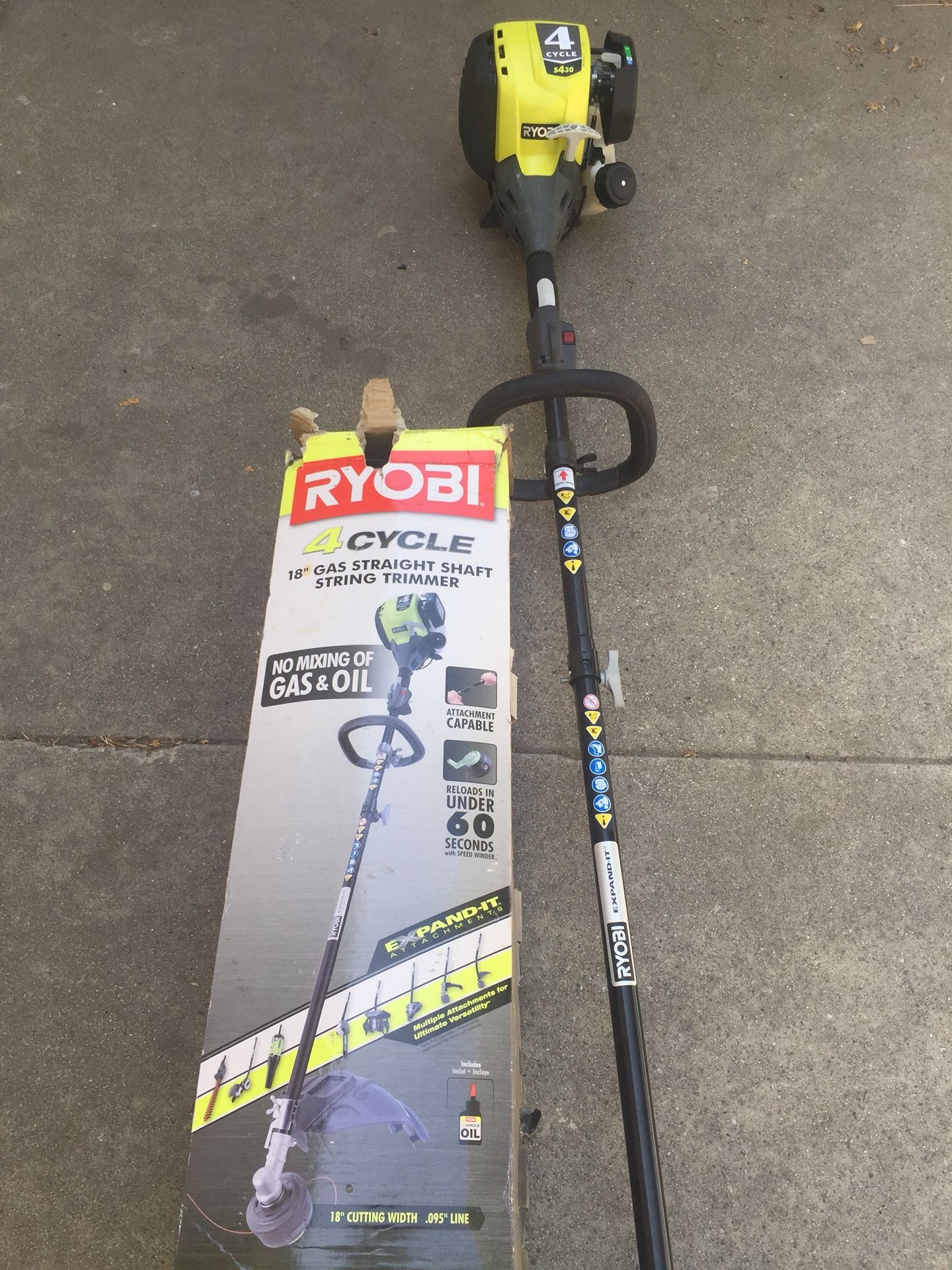 Ryobi weed eater sale 4 cycle s430