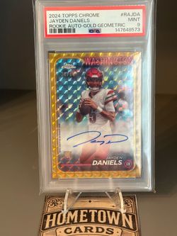 PSA Graded Football Cards Bo Nix, Tyler Shough, Jayden Daniel