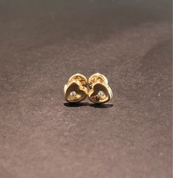 Aretes de oro italiano 18K