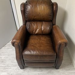 Bernhardt Tobacco Leather Recliner