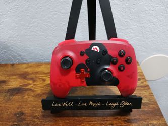 Power A Enhanced Wireless Controller Nintendo Switch Mario Shadow Red ■Tested