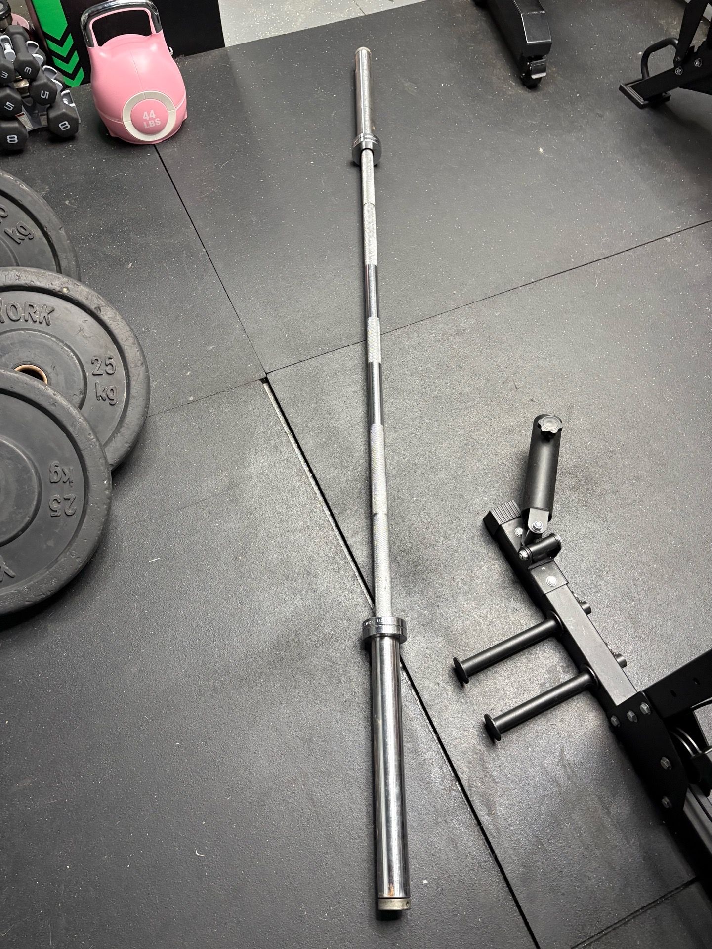 Vintage YORK USA Olympic Barbell – Commercial Gym Bar – Made in USA