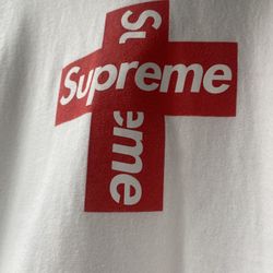 Supreme Cross Box Logo Tee ‘White