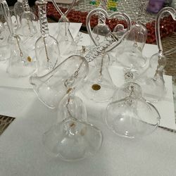New 16 pcs assorted glass bells