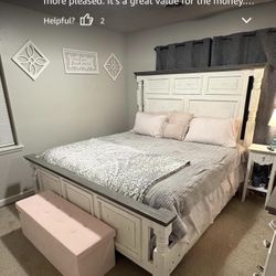 SONGMICS Mazie Collection - Storage Ottoman Bench, Foldable Foot Rest, 15 x 43 x 15 Inches, End of Bed Bench, Storage Chest, Load 660 lb, Living Room,