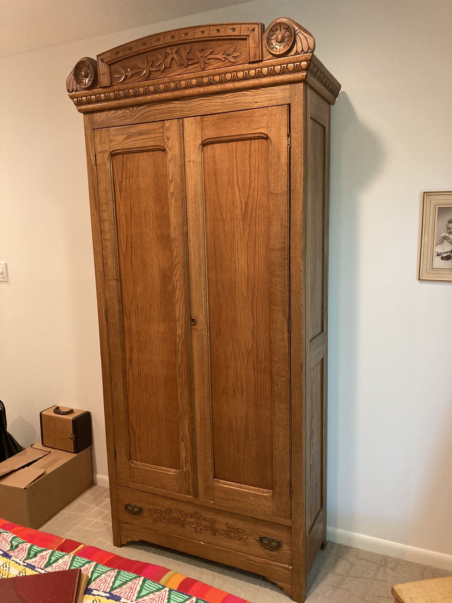 Antique Oak Wardrobe