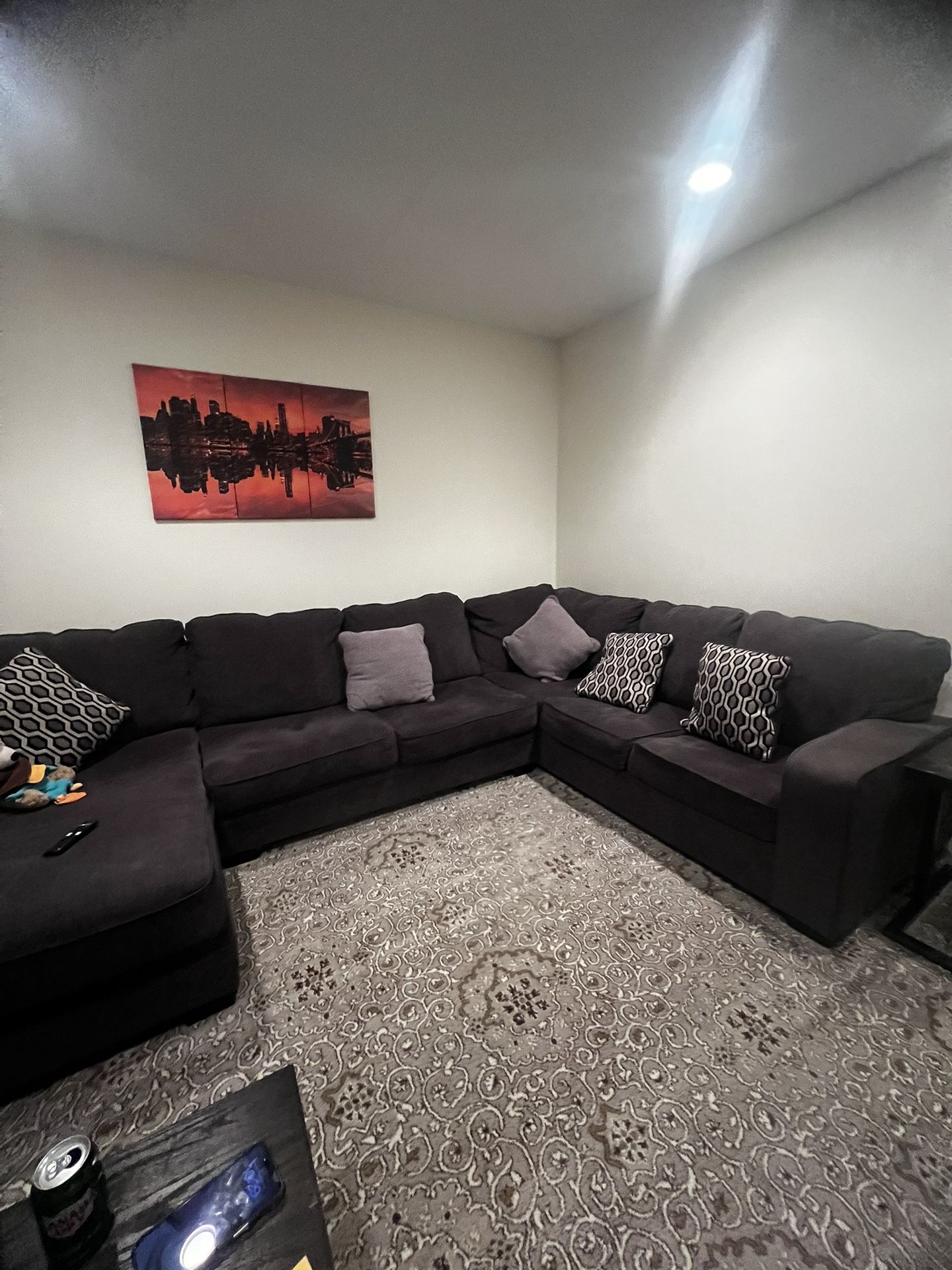 Sectional with table