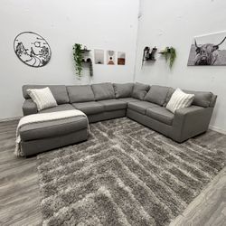 Gray Sectional Couch - Free Delivery 