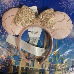 “Best Day Ever!” Collection Pink And Gold Disney Ears