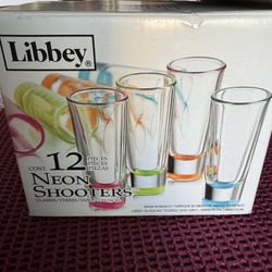 Libbey 12 Neon Shooters