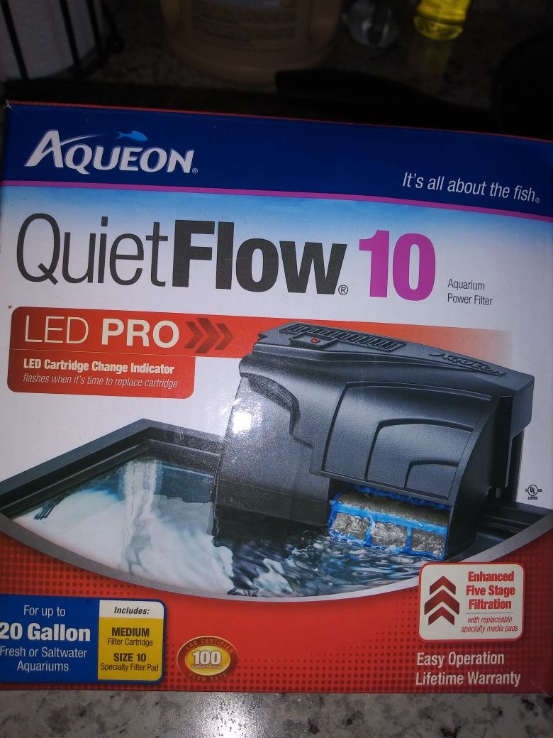 Aqueon 10 aquarium power filter