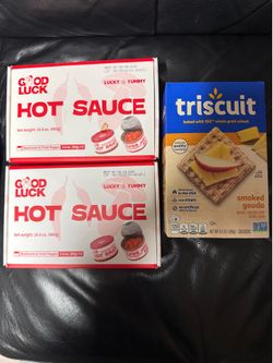 Free hot sauce and cracker