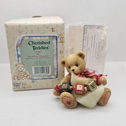 New Cherished Teddies Bear JOY Figurine blocks holiday CHRISTMAS new Year mint

MIN CONDITION,  STORED IN THE BOX, COMES WITH ORIGINAL PACKAGING
JOY

