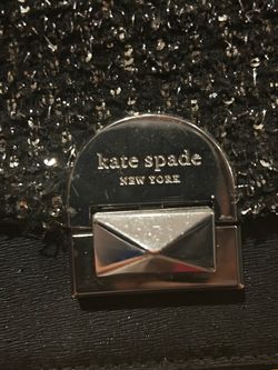 Kate Spade New York Glitter Crossbody Bag Black
