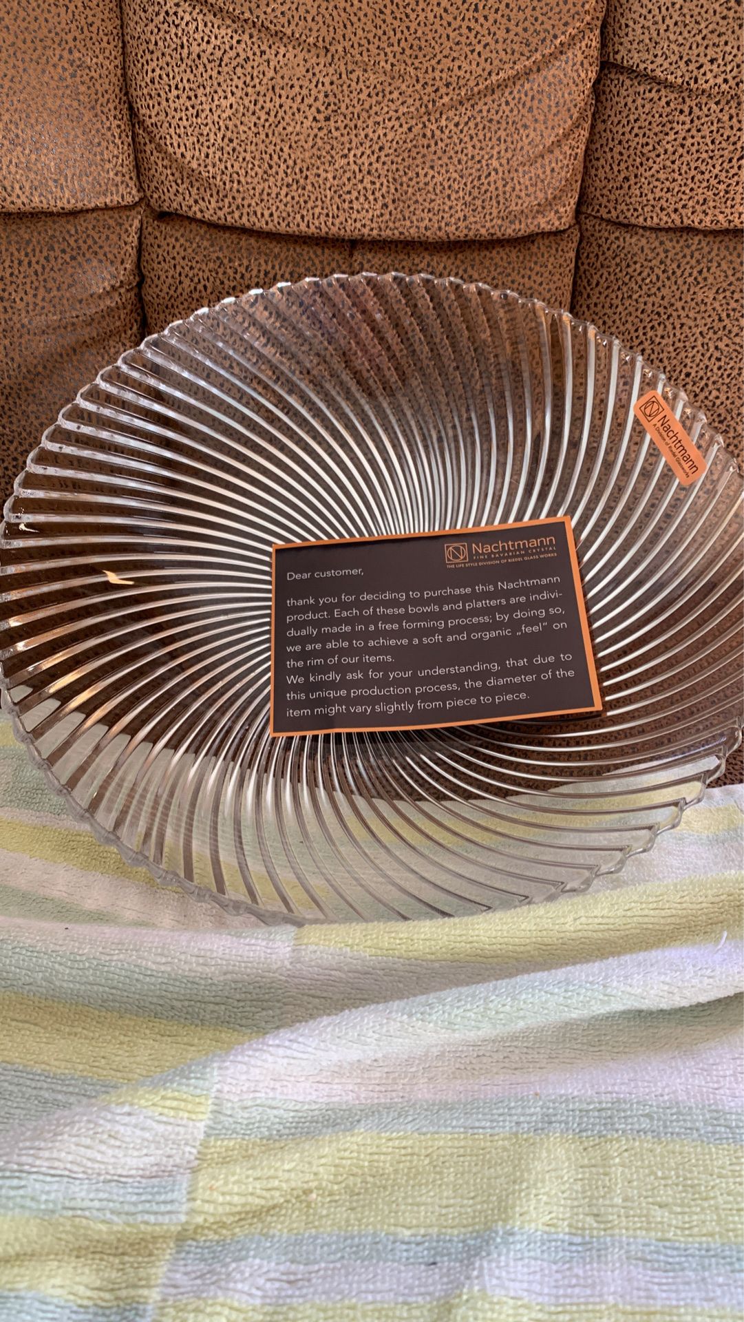 New and beautiful Bavarian Crystal bowl