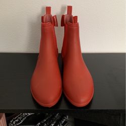 Red Rain Boots