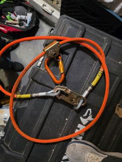 Climb Right 1/2" X 8' Steel Core Lanyard Kit Flipline Swivel Snap Arborist