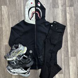 Bape , Balenciaga, Amiri Jeans 
