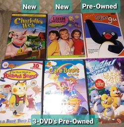 Kid's Movies Set Of 6