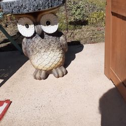 Solar Owl Outdoor Patio Table Stool
