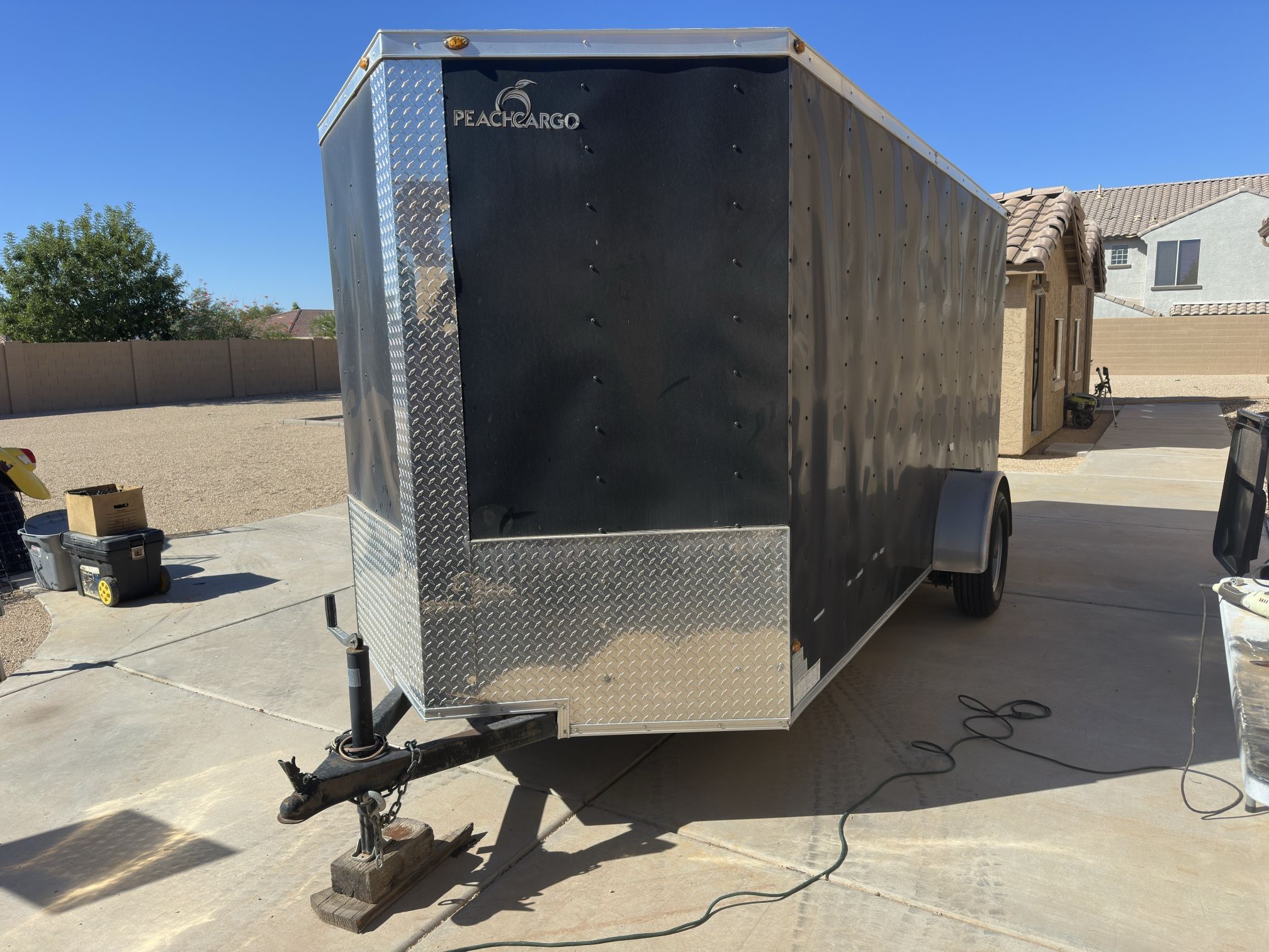 2018 14x7 Enclosed Utility Trailer. 