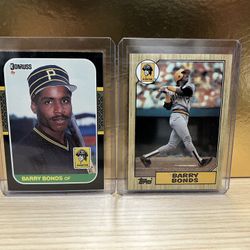 Barry Bonds Rookie Baseball Cards (1987 Donruss and Topps) 🔥🔥 Sharp Cards!! 