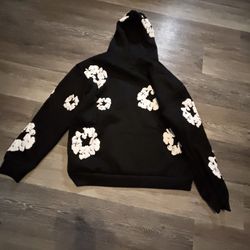 Brand New Black Denmin Tears Hoodie Size Small