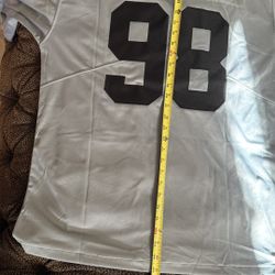 Raiders XL Crosby Jersey Grey and Black XL
