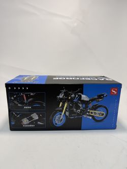 Black Motorcycle Building Block Model Kit