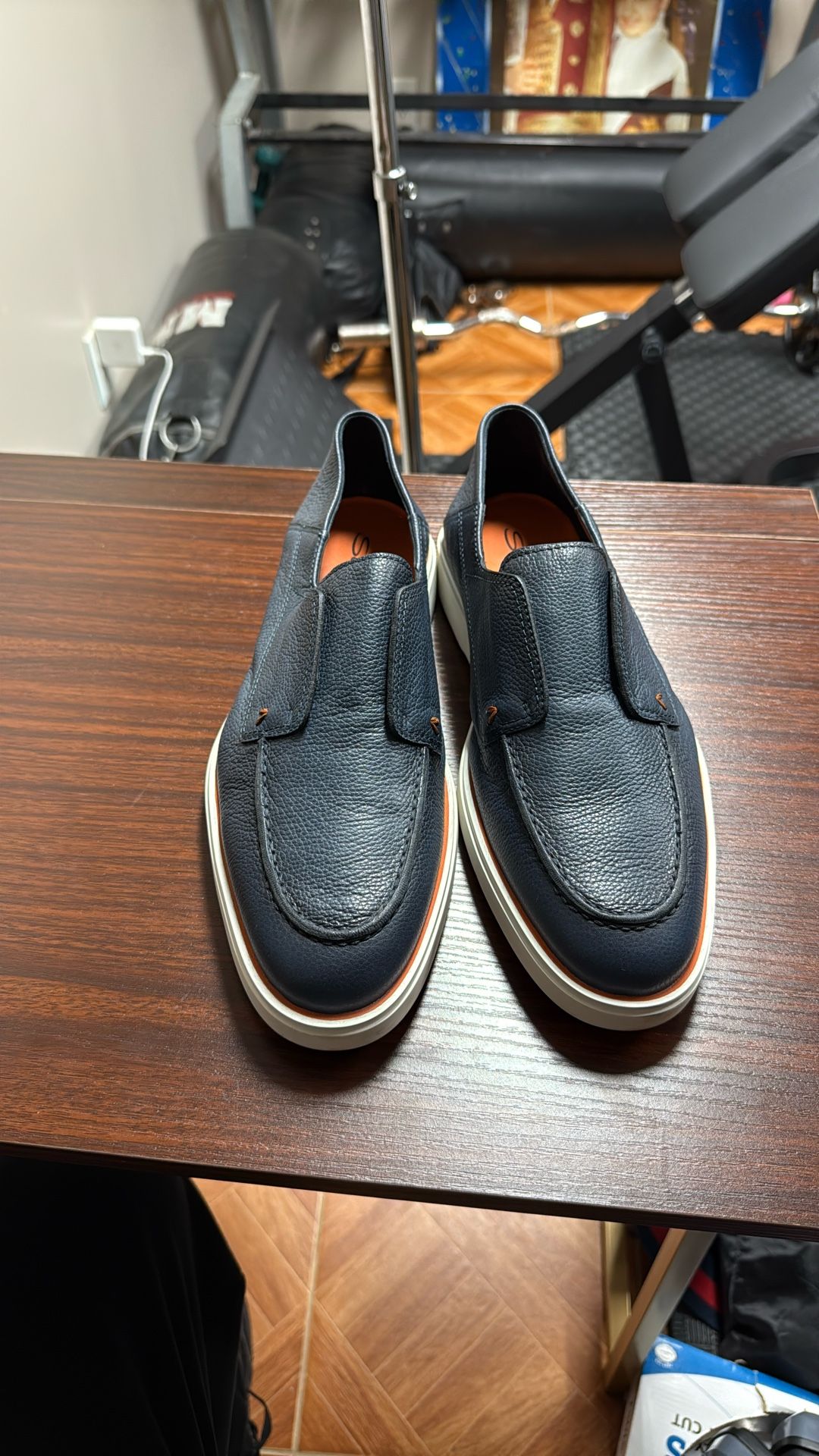 Santoni Leather Size 12 Like New 
