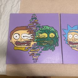 Rick and Morty paintings