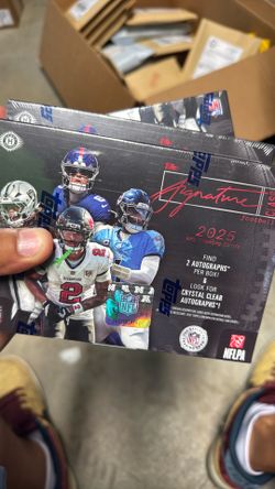 Topps signature football hobby boxes - 5