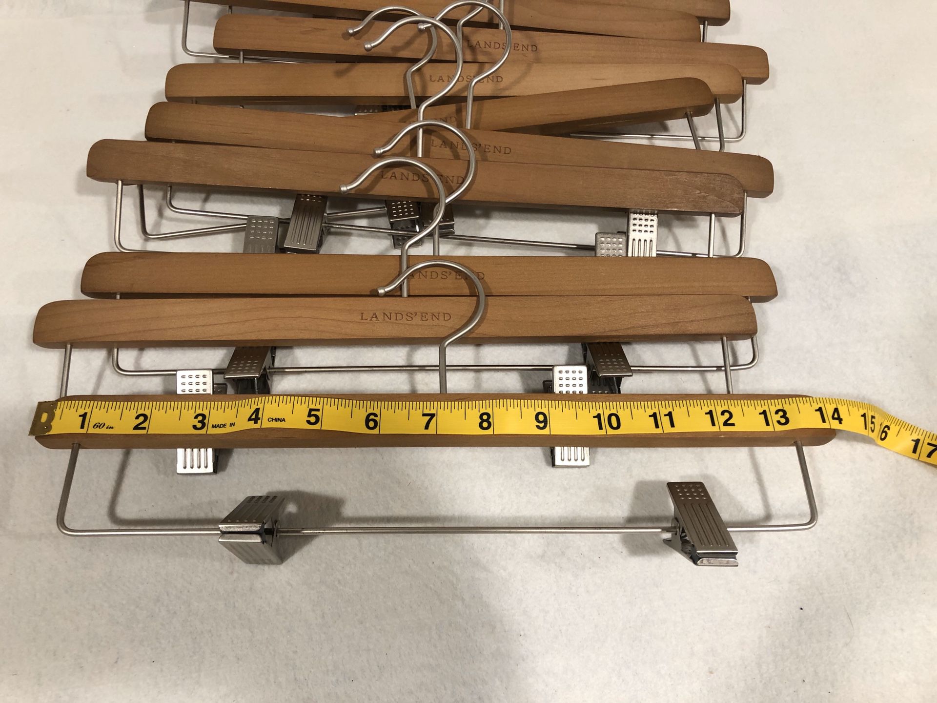 Lot of 30 Adult pant/skirt wooden hangers
