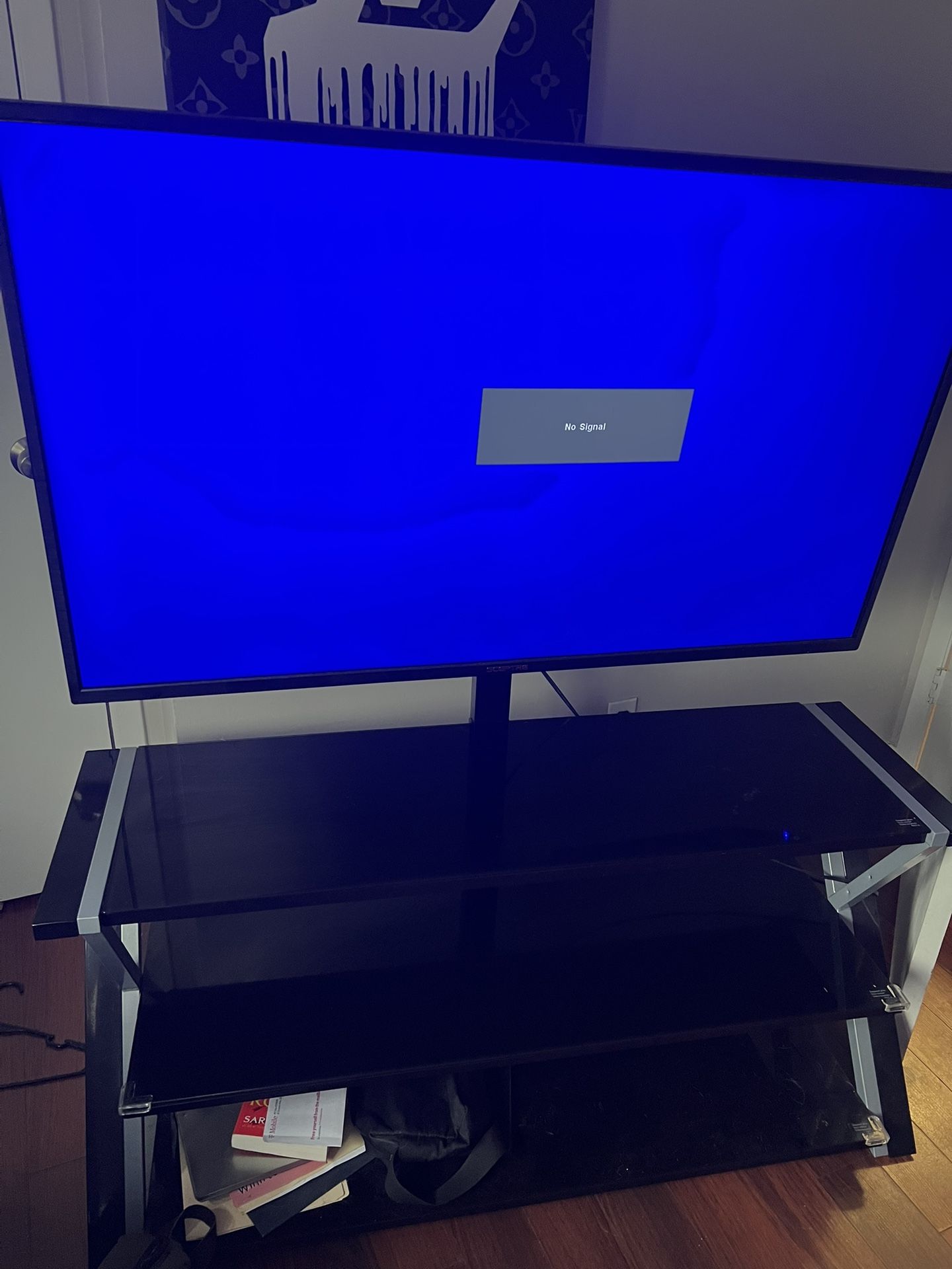 Flat Screen 55’ W Entertainment Center (will sell separately)