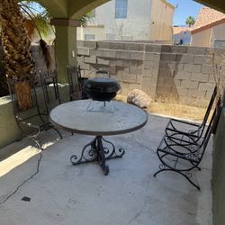 Heavy Duty Iron Table Set 