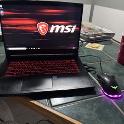 MSI Gaming Laptop. Includes Charger, Gaming Mouse, HDMI cable And Case. 