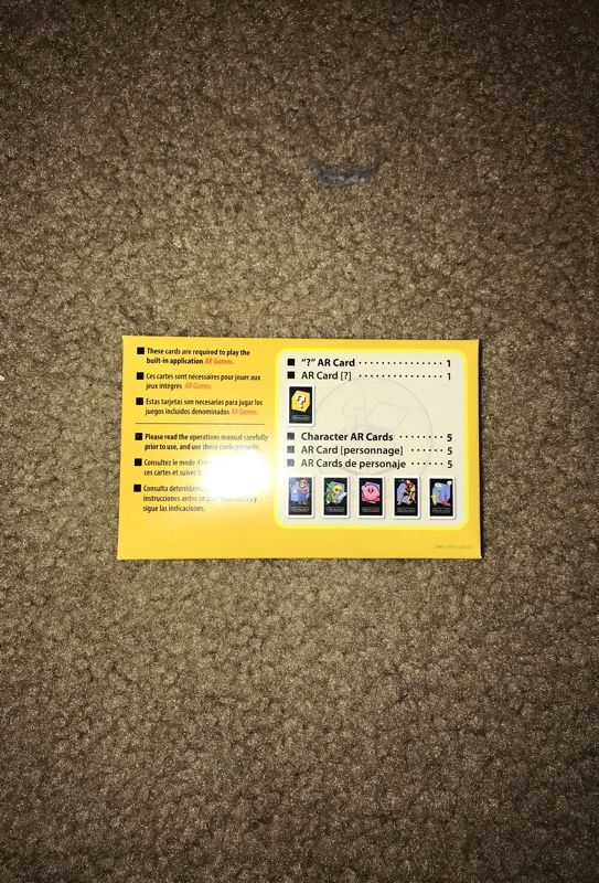 Nintendo 3ds Ar Cards X3 For Sale In Portland Or Offerup