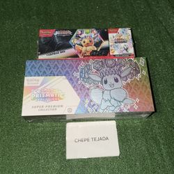 Pokemon TCG Prismatic Evolutions Super-Premium Collection  and Booster Bundle + Surprise Box Sealed Read Description For Prices 