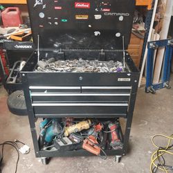 Tool Cart With Tons Of Tools 