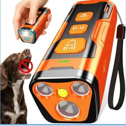 Dog Bark Deterrent Device, 3X Ultrasonic Anti Barking, 6 Training Modes 23 FT Range Barks No More Indoors Outdoors Behavior Correct Safe & Humane Rech