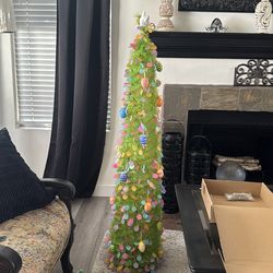 Lighted Easter tree