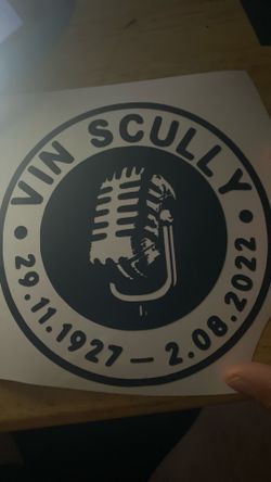 Vin Scully Mic Decal