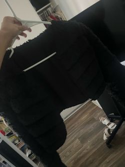 Fluffy cardigan black y2k